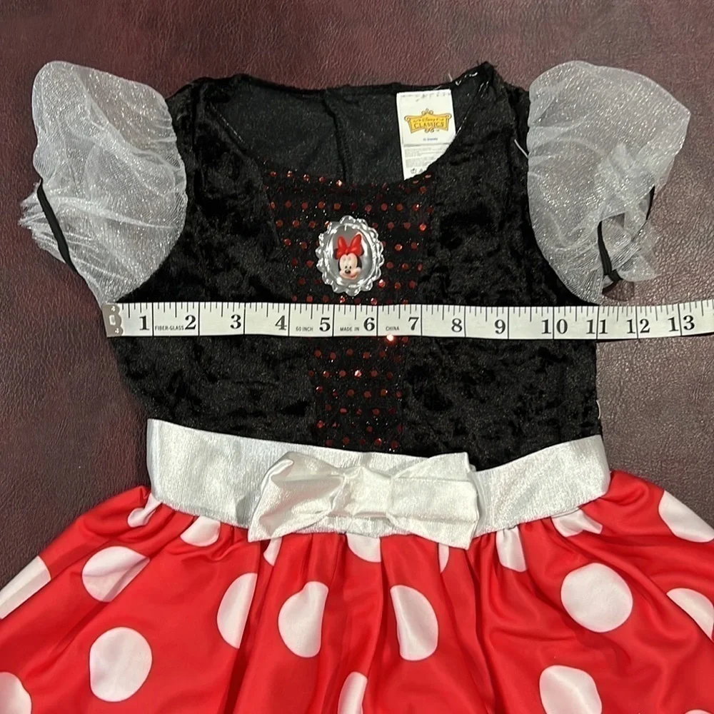 Minnie Mouse Child Red, Black & White Disney Dress Costume - Size Small (4/6X)